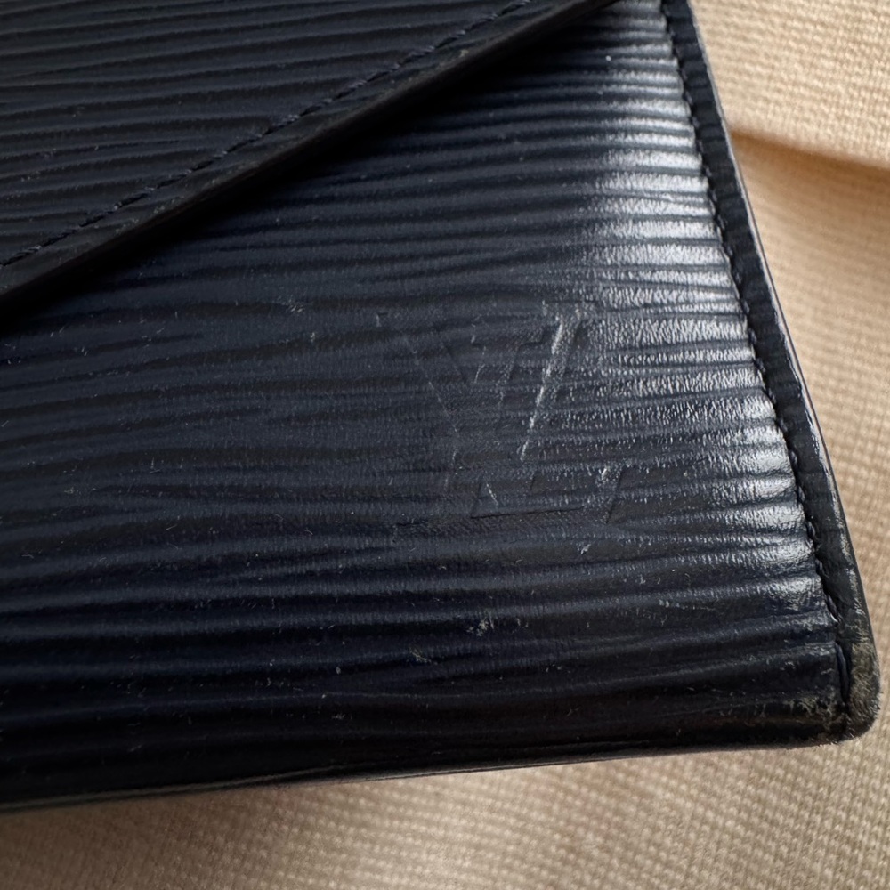 Louis Vuitton Navy Epi Leather Wallet - Picture 4 of 12